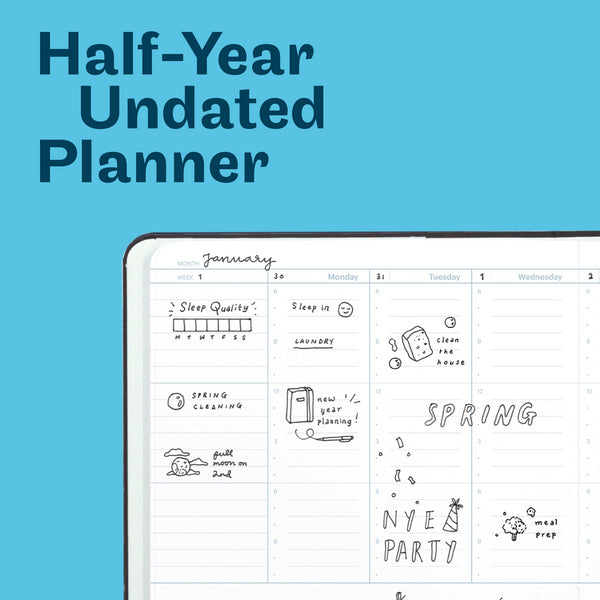 Half-Year Undated Planner