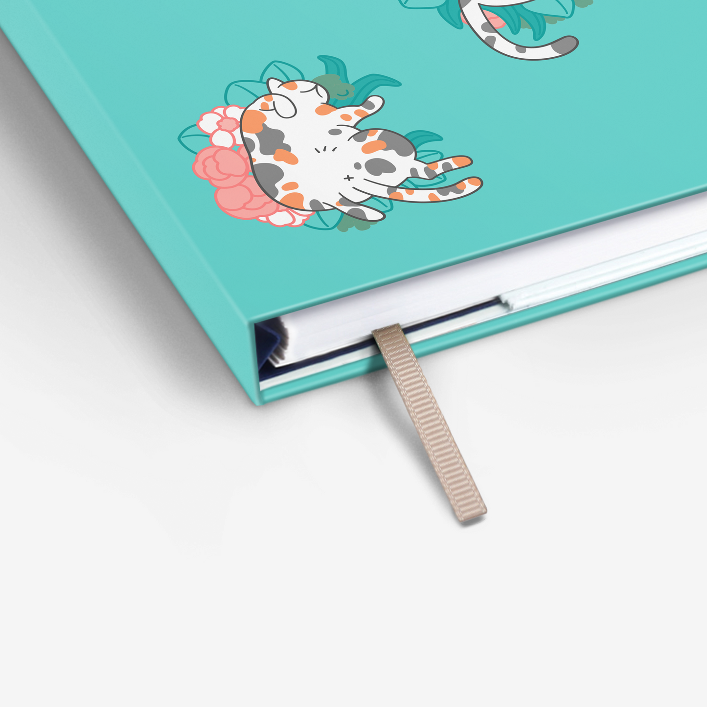 Refillable Wirebound Notebook - Blossom Cats (MRT_H048-LG)