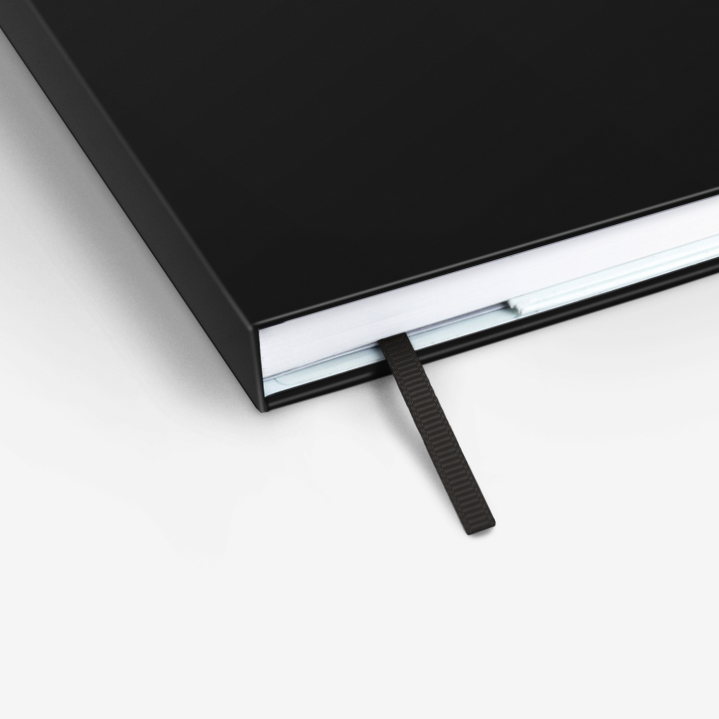 Threadbound Notebook - Plain Black (MRT_H022-LG)