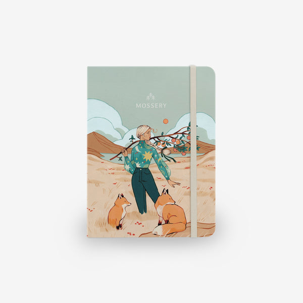 Threadbound Notebook - Autumn Foxes (MRT_H079-LG)