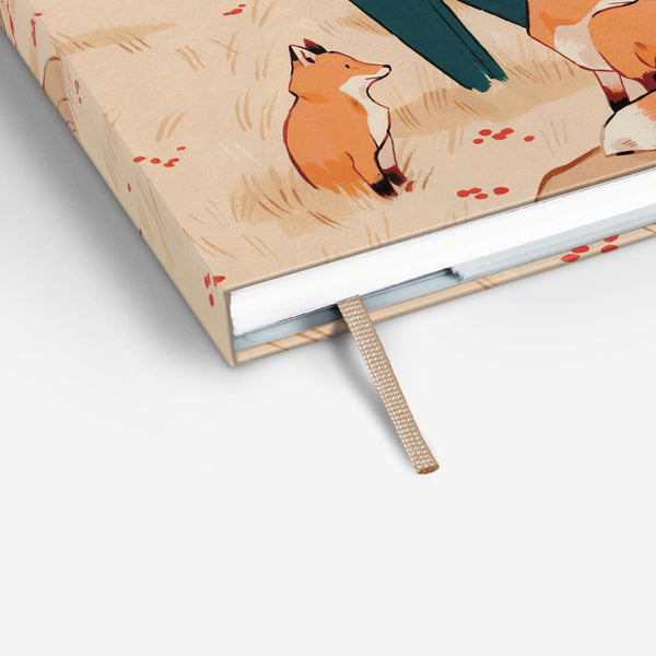 Threadbound Notebook - Autumn Foxes (MRT_H079-LG)
