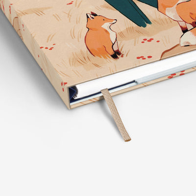 Refillable Wirebound Notebook - Autumn Foxes (MRT_H079-LG)