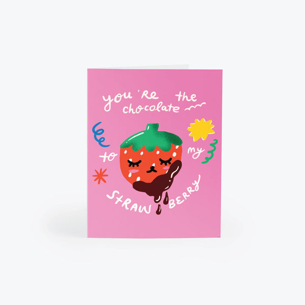 Chocolate Strawberry Greeting Card