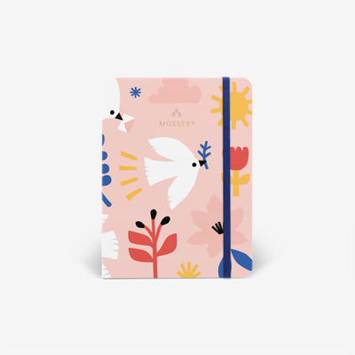 Refillable Wirebound Notebook - Delivery Doves (MRT_H066-LG)