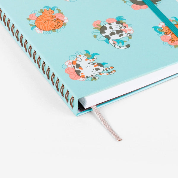 Refillable Wirebound Notebook - Blossom Cats (MRT_H048-LG)