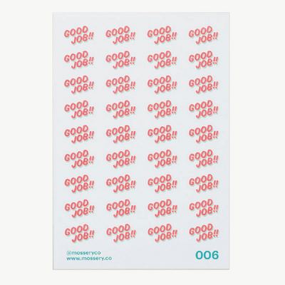 Mossery Stickers: Good Job (STC-006)