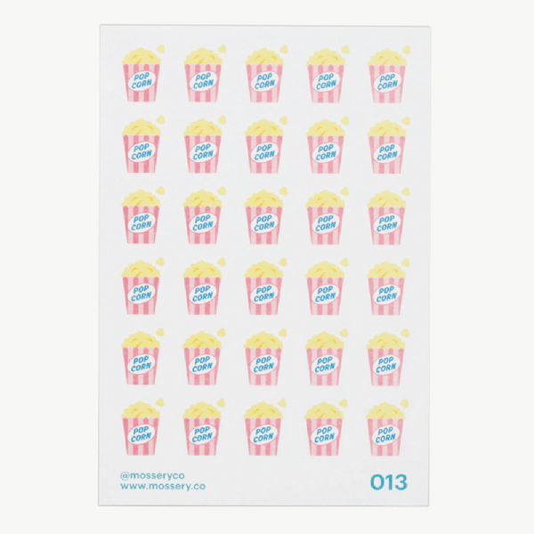 Mossery Stickers: Popcorn (STC-013)