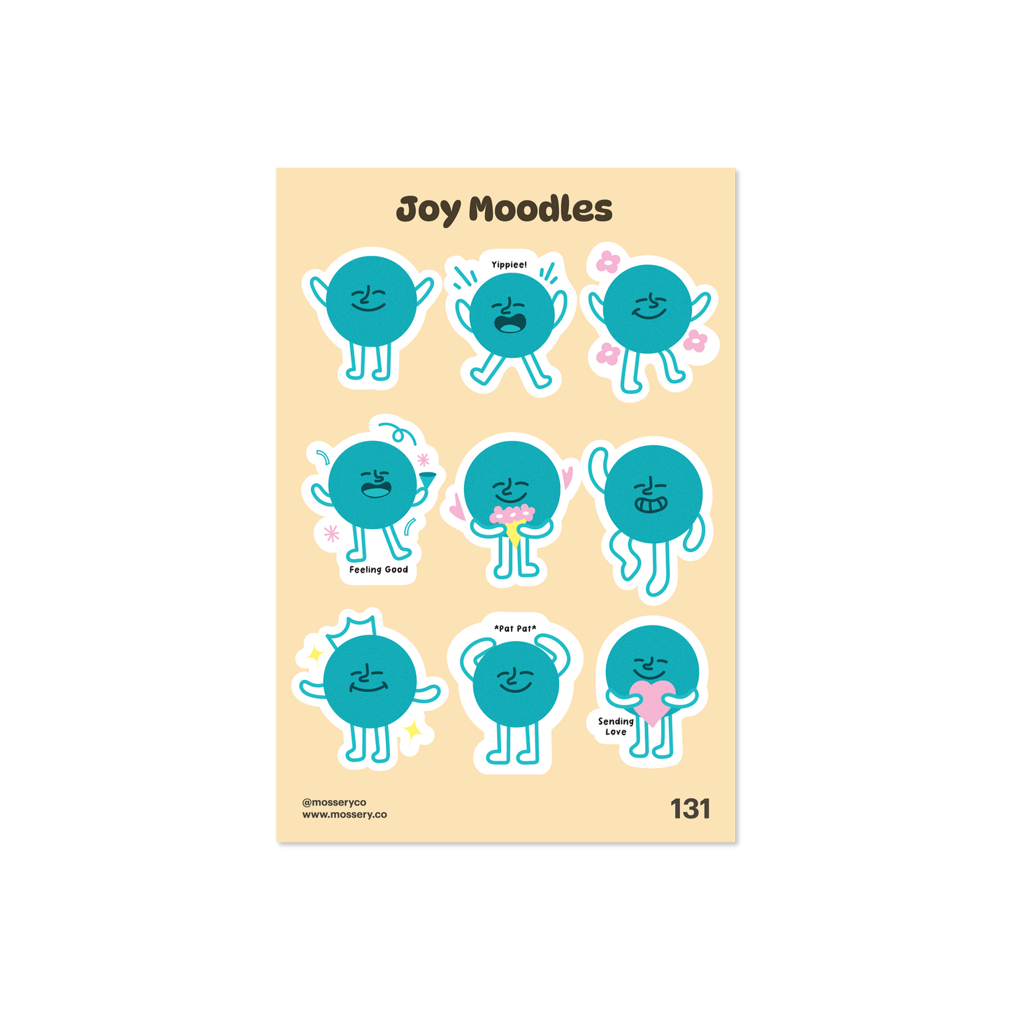 Mossery Stickers: Joy Moodles (STC-131)