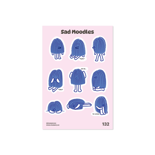 Mossery Stickers: Sad Moodles (STC-132)