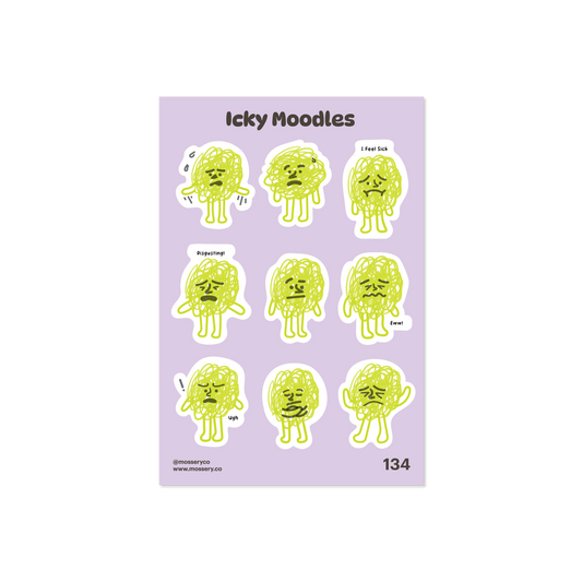 Mossery Stickers: Icky Moodles (STC-134)