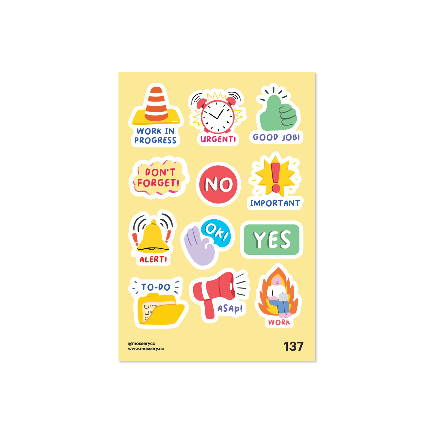 Mossery Stickers: Gentle Reminder (STC-137)