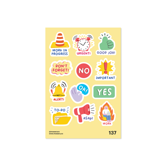 Mossery Stickers: Gentle Reminder (STC-137)