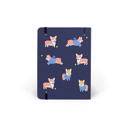 Refillable Wirebound Sketchbook - Corgi Navy (MRT_H030-LG)