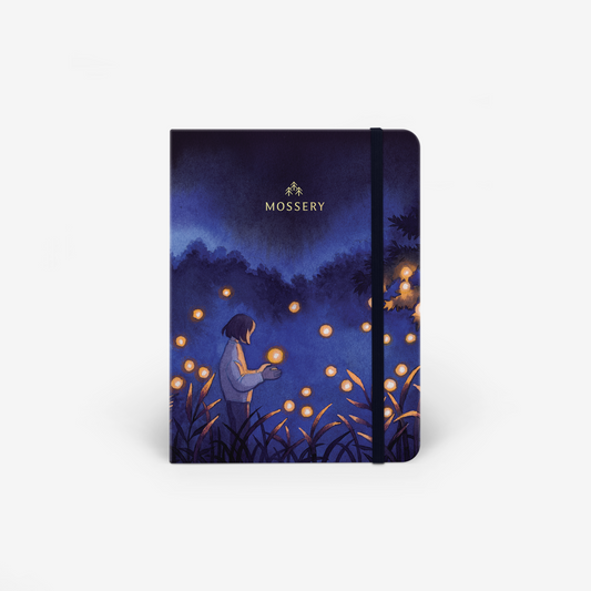 Light Threadbound Notebook - Fireflies (MLT_H062-LG)