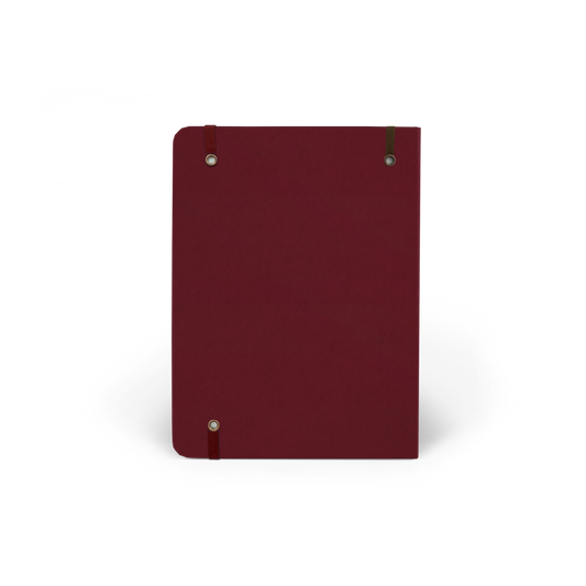 Refillable Wirebound Sketchbook - Plain Burgundy (MRT_H038-LG)