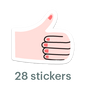 Mossery Stickers: Thumbs Up (STC-003)
