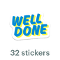 Mossery Stickers: Well Done (STC-007)