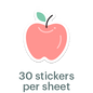 Mossery Stickers: Apple (STC-010)