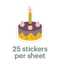 Mossery Stickers: Cake (STC-011)