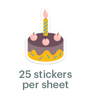 Mossery Stickers: Cake (STC-011)