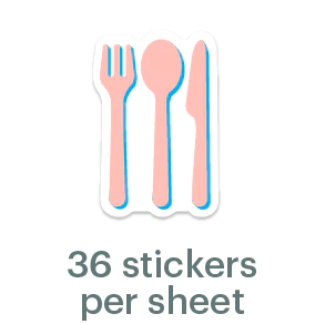 Mossery Stickers: Cutlery (STC-012)