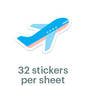 Mossery Stickers: Aeroplane (STC-015)