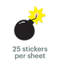 Mossery Stickers: Bomb (STC-018)