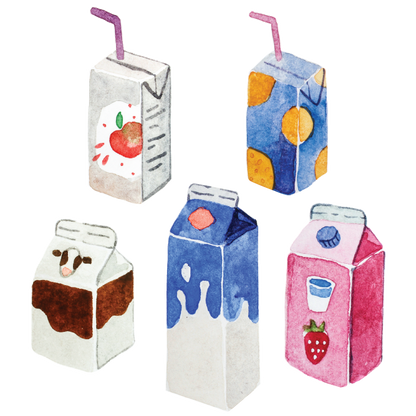 Artist Series Stickers: Carton Drinks (STC-503)