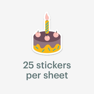 Mossery Stickers: Cake (STC-011)