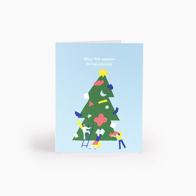 Treetop Star Greeting Card