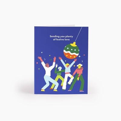 Disco Baubles Greeting Card