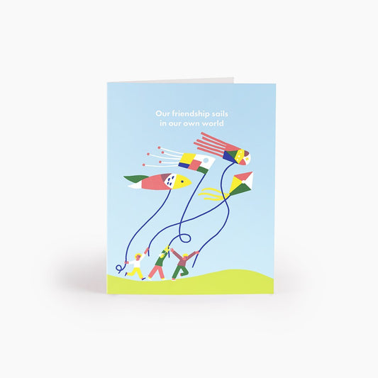 Running in the Wind Greeting Card