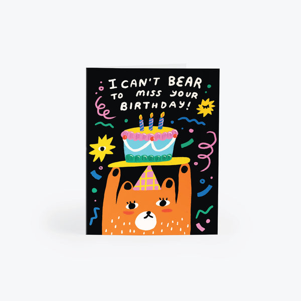 Birthday Bear Greeting Card