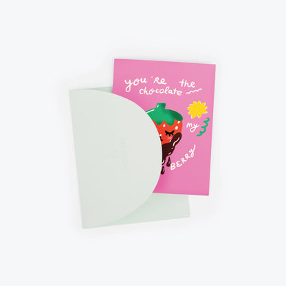 Chocolate Strawberry Greeting Card