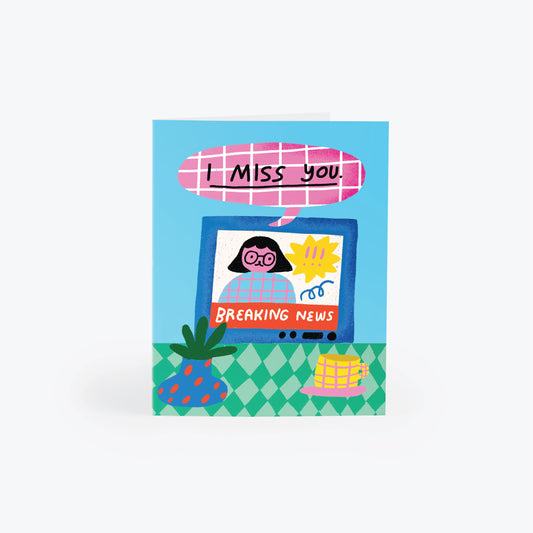 Breaking News Greeting Card