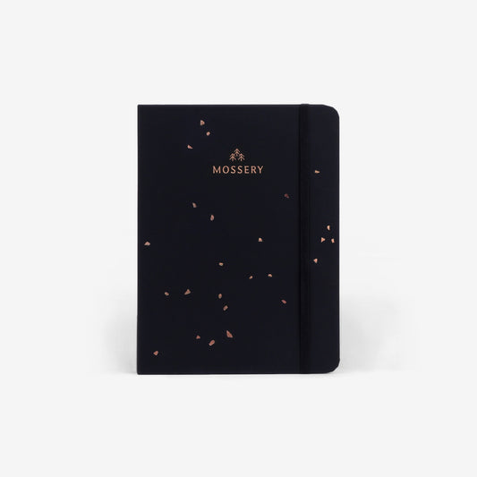 Light Threadbound Notebook - Black Speckle (MLT_H025-LG)