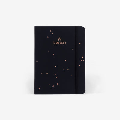 Light Threadbound Notebook - Black Speckle (MLT_H025-LG)