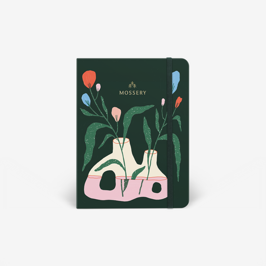 Light Threadbound Notebook - Flowerpiece (MLT_H077-LG)