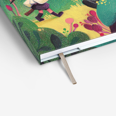 Light Threadbound Notebook - Forest Fable (MLT_H102-LG)