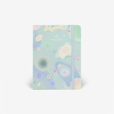 Light Threadbound Notebook - Microflora (MLT_H095-LG)