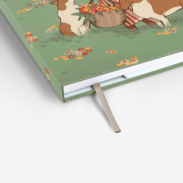 Light Threadbound Sketchbook - Spring Collies (MLT_H082-LG)