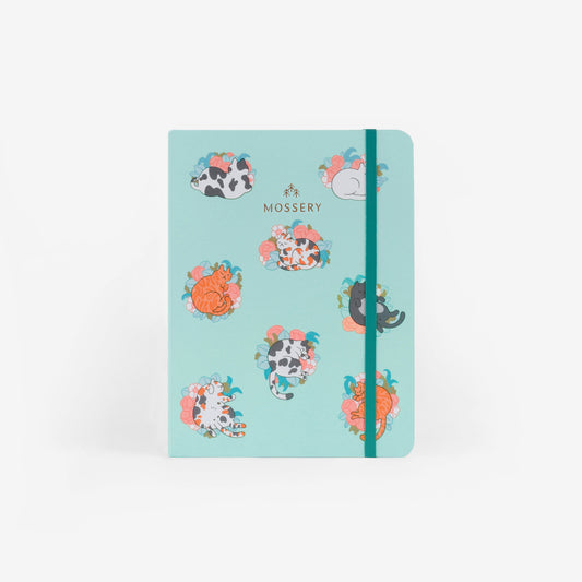 Refillable Wirebound Notebook - Blossom Cats (MRT_H048-LG)