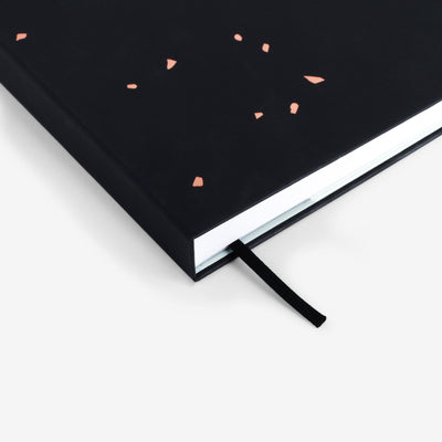 Threadbound Notebook - Black Speckle (MRT_H025-LG)