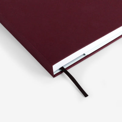 Threadbound Notebook - Plain Burgundy (MRT_H038-LG)