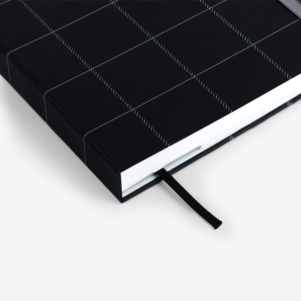 Refillable Wirebound Sketchbook - Black Plaid (MRT_H053-LG)