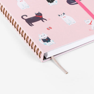 Refillable Undated Planner - Cats Pink (MRT_H013-LG)