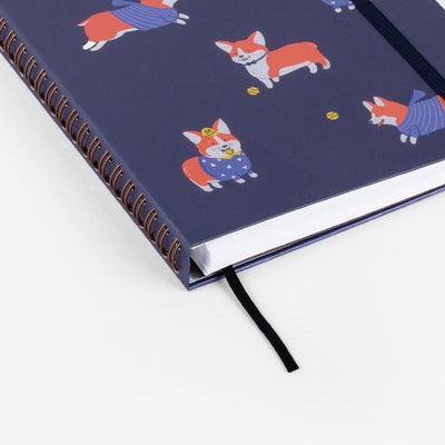 Refillable Undated Planner - Corgi Navy (MRT_H030-LG)