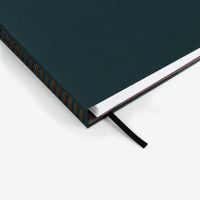 Refillable Wirebound Notebook - Plain Forest (MRT_H041-LG)