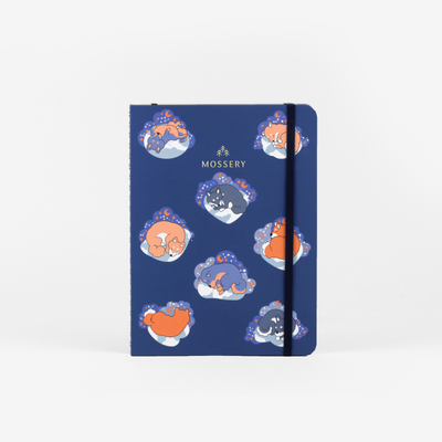 Refillable Wirebound Notebook - Sleepy Shiba (MRT_H064-LG)