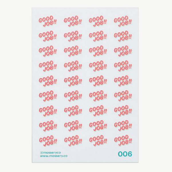 Mossery Stickers: Good Job (STC-006)